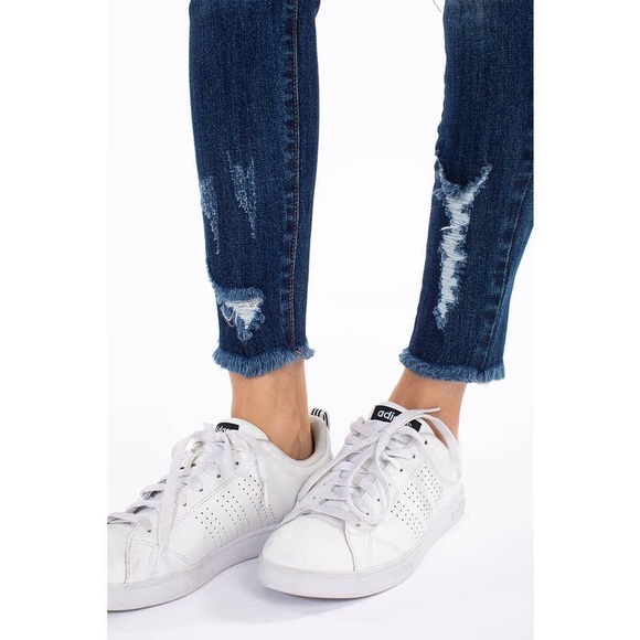 PRICE DROP Kora Mid-Rise Distressed Ripped Skinny Jeans - Picture 7 of 8